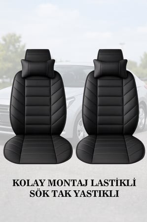 corolla 2013 kılıf ve koltuk koruyucu lüks 2 li set minder ve yastık siyah renk