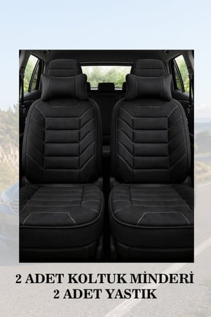 corolla 2015 kılıf ve koltuk koruyucu lüks minder ve yastık 2 li set siyah renk