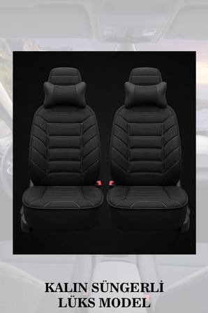 corolla 2019 kılıf ve koltuk koruyucu 2 li set minder ve yastık siyah renk lüks