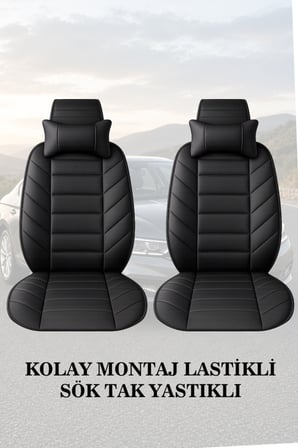 corolla 2019 kılıf ve koltuk koruyucu 2 li set minder ve yastık siyah renk lüks