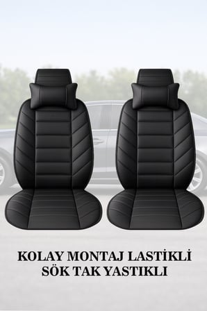yaris cross 2025 kılıf ve koltuk koruyucu 2 li set lüks minder ve yastık siyah renk