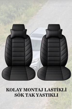 volkswagen golf 5 2006 kılıf ve koltuk koruyucu 2 li set minder ve yastık siyah renk lüks