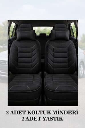volkswagen passat b8 2022 kılıf ve koltuk koruyucu lüks 2 li set siyah renk minder ve yastık