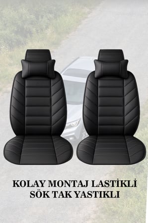 volkswagen passat b8 2022 kılıf ve koltuk koruyucu lüks 2 li set siyah renk minder ve yastık