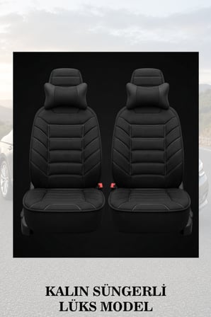 volkswagen tayron 2026 kılıf ve koltuk koruyucu minder ve yastık lüks 2 li set siyah renk