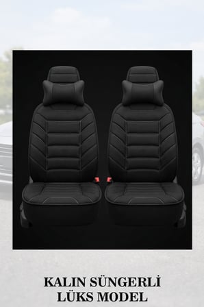 volkswagen troc 2024 kılıf ve koltuk koruyucu lüks minder ve yastık siyah renk 2 li set