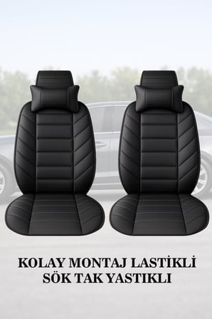 volvo s60 2002 kılıf ve koltuk koruyucu minder ve yastık 2 li set lüks siyah renk