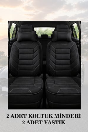 volvo s60 2008 kılıf ve koltuk koruyucu siyah renk minder ve yastık lüks 2 li set