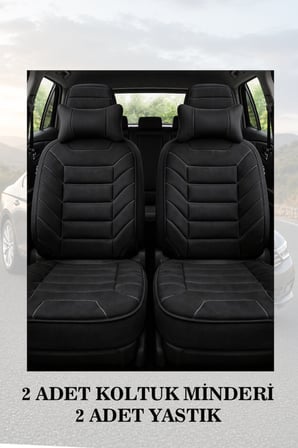 volvo s60 2015 kılıf ve koltuk koruyucu siyah renk 2 li set minder ve yastık lüks