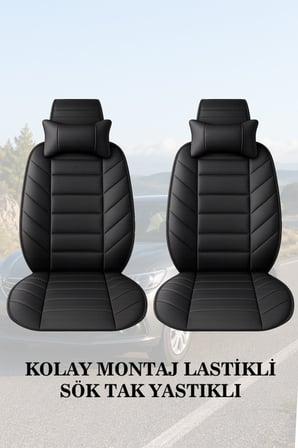 volvo s60 2015 kılıf ve koltuk koruyucu siyah renk 2 li set minder ve yastık lüks