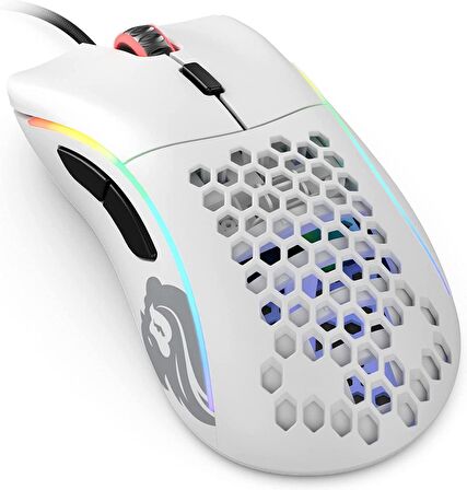 Glorious Model O- Kablolu Mat Beyaz Orta/Küçük El RGB Oyuncu Mouse GOM-WHITE