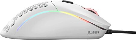 Glorious Model O- Kablolu Mat Beyaz Orta/Küçük El RGB Oyuncu Mouse GOM-WHITE