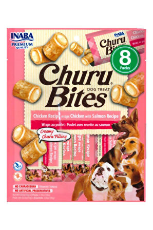 Inaba Churu Bites Tavuklu ve Somonlu Köpek Ödül Maması 8li