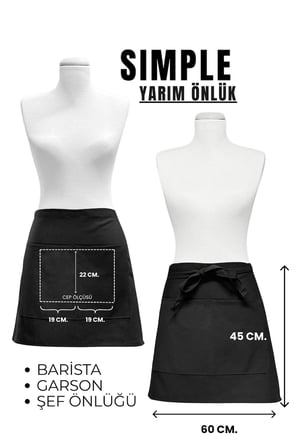 Barista Half Apron Yarım önlük Cafe Önlüğü Garson Önlüğü Barista Önlüğü