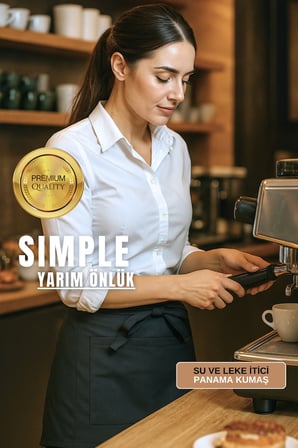 Barista Half Apron Yarım önlük Cafe Önlüğü Garson Önlüğü Barista Önlüğü