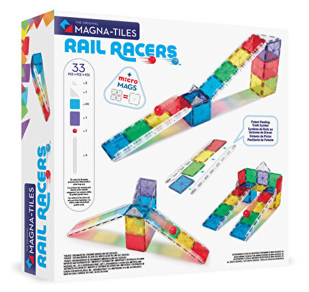 MAGNA-TILES® - Rail Racers - 33 Parça