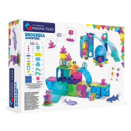 MAGNA-TILES® - Undersea Adventure Manyetik Bloklar - 58 Parça
