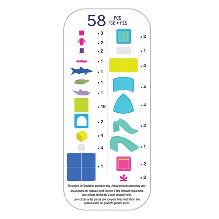 MAGNA-TILES® - Undersea Adventure Manyetik Bloklar - 58 Parça