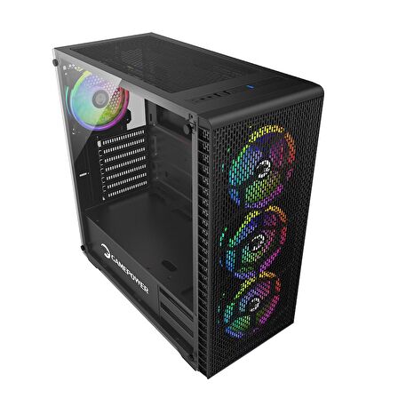 GamePower Horizon Gaming MESH Panel 650W 80+ Bronze Dahili PSU 4*120mm RGB Fan RGB Kontrolcü ve Uzaktan Kumanda