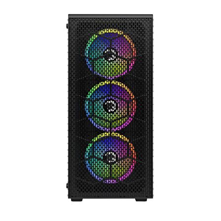 GamePower Horizon Gaming MESH Panel 650W 80+ Bronze Dahili PSU 4*120mm RGB Fan RGB Kontrolcü ve Uzaktan Kumanda