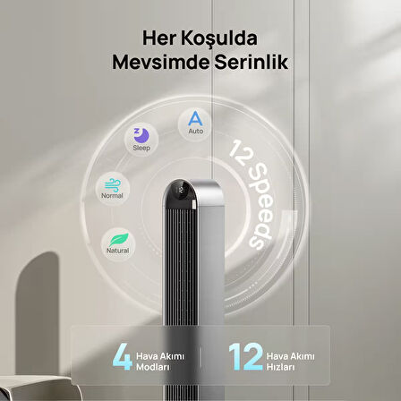 DREO Pilot Max S - Akıllı Kule Vantilatör