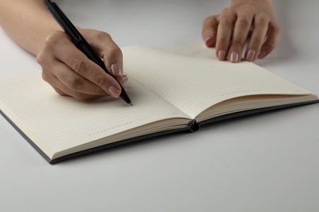 Laton Sisu A6 Keten Kumaş Sert Kapaklı Defter Gri