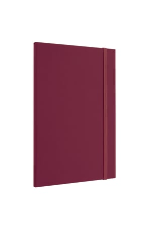 Laton Kokea A5 Keten Kumaş Sert Kapaklı Defter Maroon