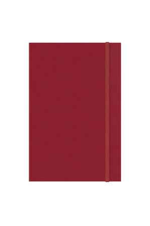 Laton Kokea A5 Keten Kumaş Sert Kapaklı Defter Maroon