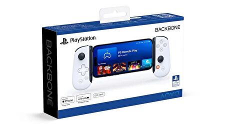 Backbone One, PlayStation Edition Gen2 Android + iPhone 15 Serisi-USB-C Mobil Gaming Controller BB-51-P-WS - Beyaz