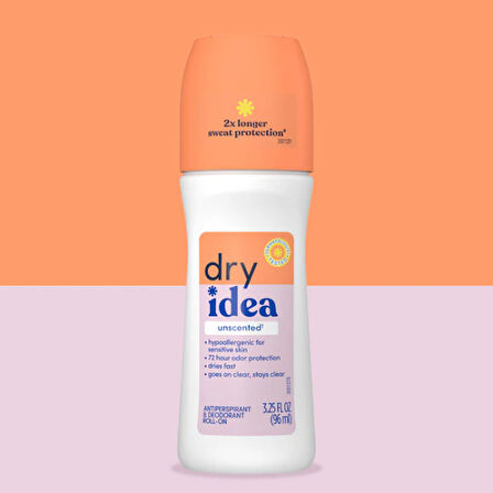 Dry Idea Unscented Anti-Perspirant Advanced Dry Deo Roll On 3.25 Oz 96 Ml