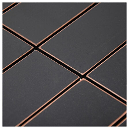 Niche Tiles Nichetiles Encore Trattato Antik Bakır Metal Mozaik 30,5 cm. x 30,5 cm. (0,5 Metrekare/Kutu)
