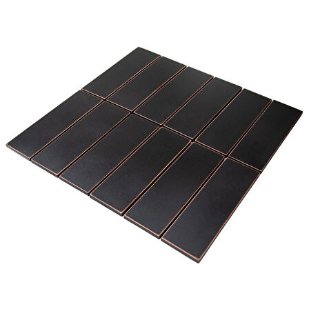 Niche Tiles Nichetiles Encore Trattato Antik Bakır Metal Mozaik 30,5 cm. x 30,5 cm. (0,5 Metrekare/Kutu)