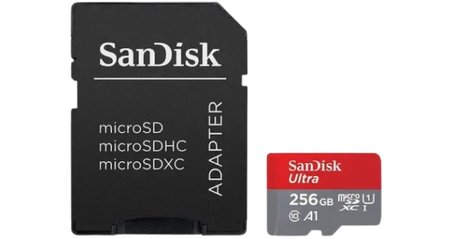 SanDisk Ultra Class 10 UHS-I 256 GB Micro SD Kart Telefon, Kamera, Drone Uyumlu