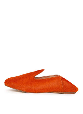Osay Deri Turuncu Kadın Loafer LA TANGERINE