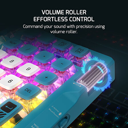 GamePower Sense RGB Wireless/Bluetooth/Kablolu Mekanik Red Switch İngilizce Q Gaming Klavye