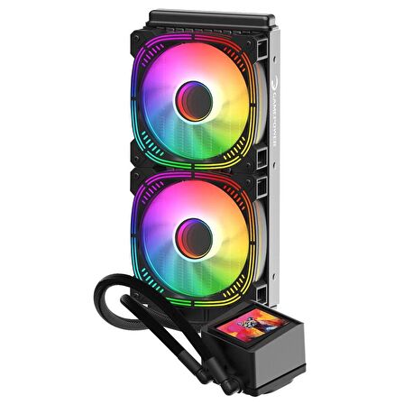 Gamepower Skadi Elite LCD 240 ARGB 240mm Sıvı İşlemci Soğutucu AM5 ve LGA1700 Uyumlu