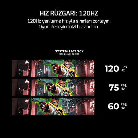 GamePower Vivid F20 27'' 1500R Curved RGB Beyaz 120Hz 1ms FHD Va Panel 2x2W Speaker Gaming Monitör (Sıfır Ölü Piksel Garantili)