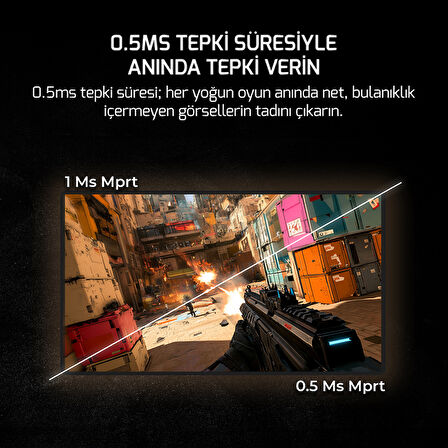 GamePower Lucid S60 27'' 0.5ms 540Hz Flat Fast IPS FHD RGB Pivot Speaker Gaming Monitör (Sıfır Ölü Piksel Garantili)