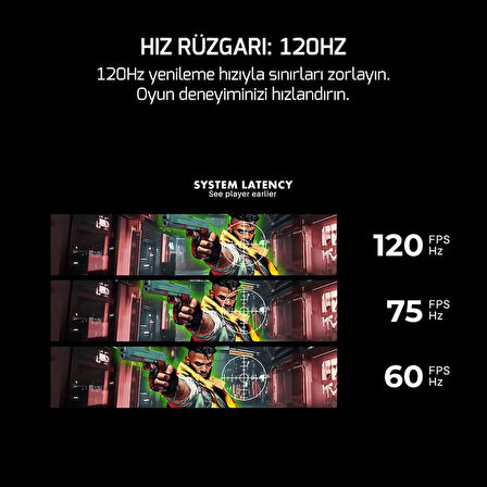 GamePower Vivid F10 24'' Curved RGB Beyaz 120Hz 1ms FHD Va Panel 2x2W Speaker Gaming Monitör (Sıfır Ölü Piksel Garantili)