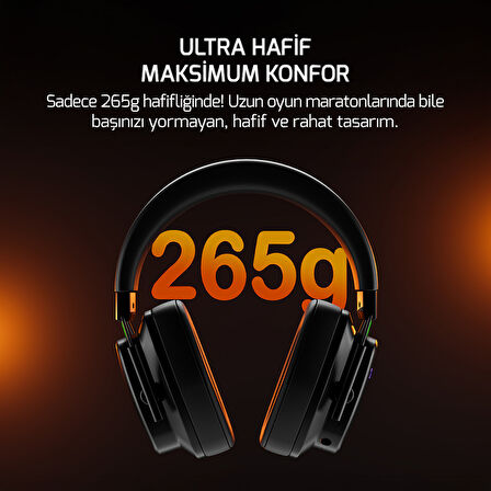 GamePower Kai Titanium Ultra Wireless 7.1 Surround Hi-Fi Rainbow Gaming (Oyuncu) Kulaklık