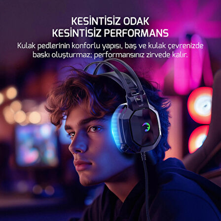GamePower Ryo Siyah 7.1 Surround Rainbow Gaming (Oyuncu) Kulaklık