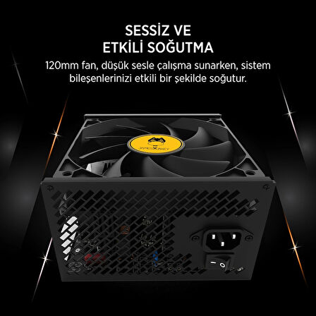 TEKNOTEG - James Donkey JDP650 APFC 12CM 650W Bronze 80+ Power Supply