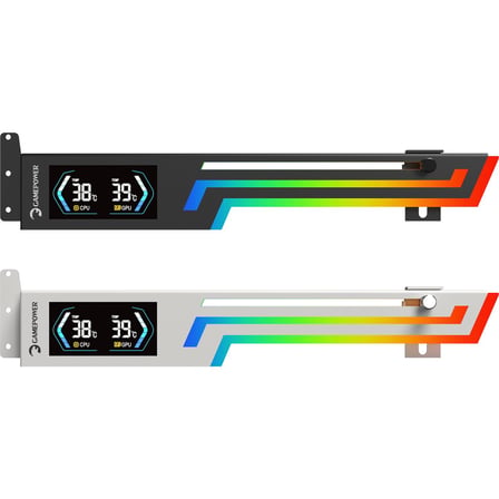 GamePower Heatsync Argb LCD Ekran Kartı Tutucu Siyah