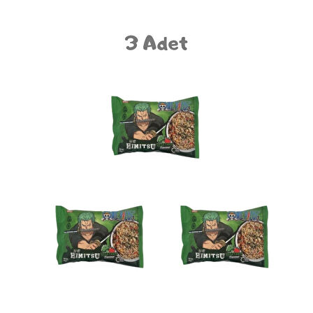 Himitsu One Piece Noodle Bag Vegetable 75g 3 Adet