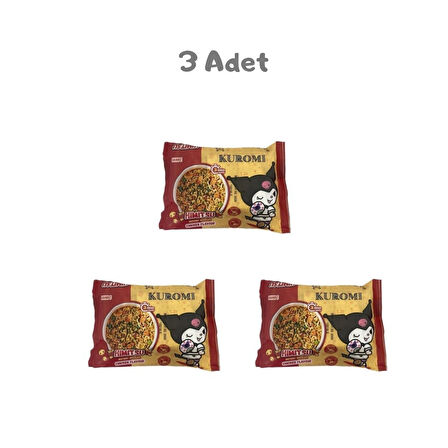 Himitsu Kuromi Noodle Bag Chicken 75g 3 Adet