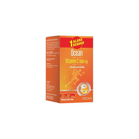 Ocean Vitamin C 1000 mg + Bioflavonoidler 30 + 30 Tablet
