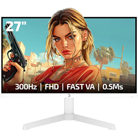 GamePower Rapid V90 27'' 300Hz 0.5Ms Fast VA Fhd Pivot RGB Gaming Monitör
