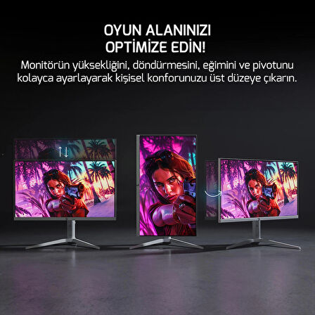 GamePower Rapid V90 27'' 300Hz 0.5Ms Fast VA Fhd Pivot RGB Gaming Monitör
