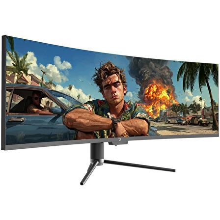 GamePower Kora DQ49 49'' 120Hz Dual QHD RGB Fast VA Curved Gaming Monitör