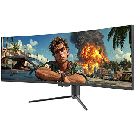 GamePower Kora DQ49 49'' 120Hz Dual QHD RGB Fast VA Curved Gaming Monitör